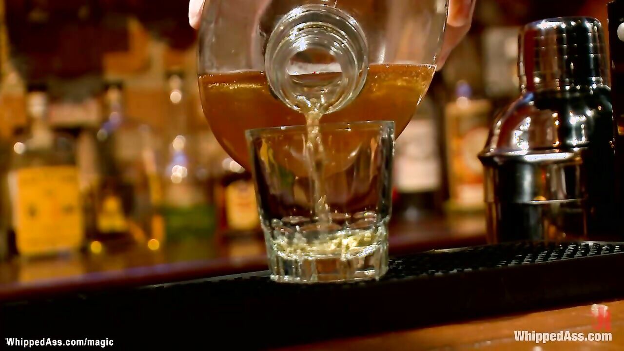 Hijacked hottie whipped & buttplugged